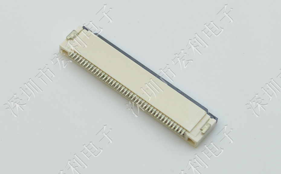 麻豆91在线免费观看丨FFC/FPC软排线连接器 FPC插座 间距0.5mm-64p H2.0翻盖下接