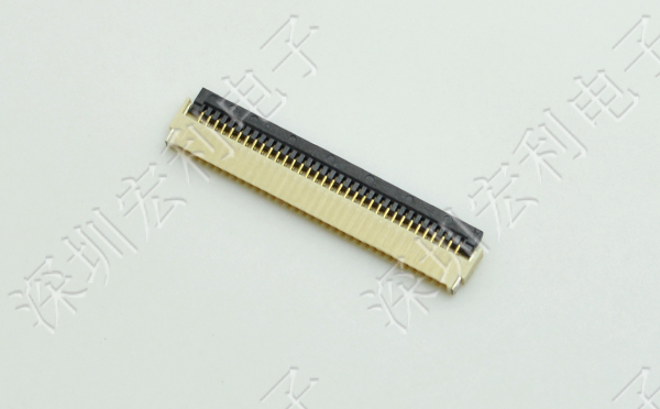 麻豆免费电影 软排线扁平电缆插座 间距0.5mm 24P H1.0后锁式卧贴片